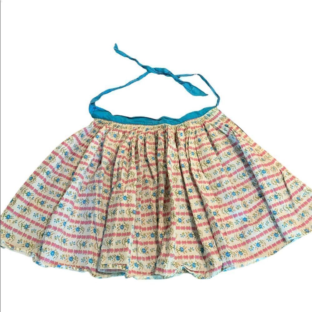 Vintage Floral Cotton Apron